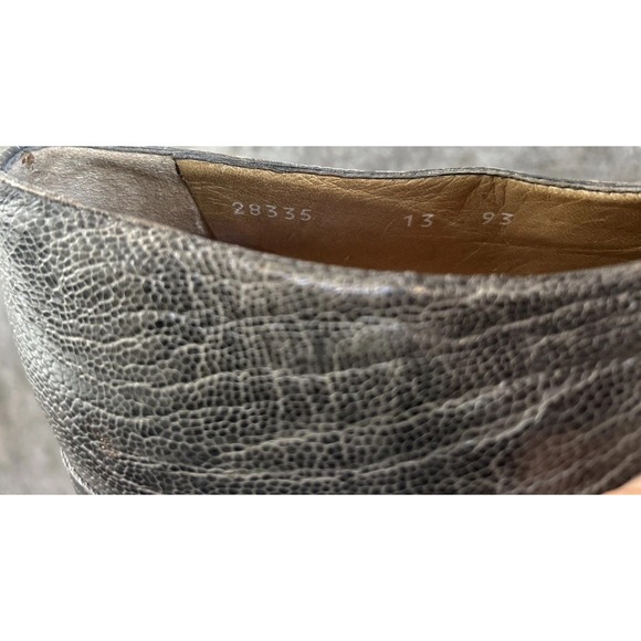 Moreschi Ostrich Leather Loafers Made In Italy Men's Size 13 - Picture 9 of 16